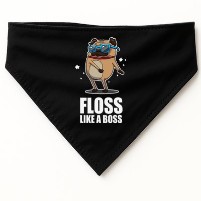 Floss Like A Boss Pug Floss Dance Dog USA-Made Doggie Bandana
