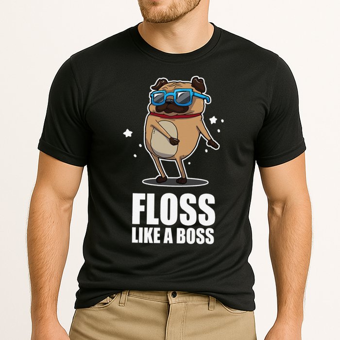 Floss Like A Boss Pug Floss Dance Dog Performance Shirt