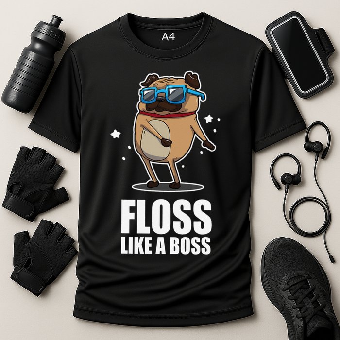 Floss Like A Boss Pug Floss Dance Dog Performance Shirt