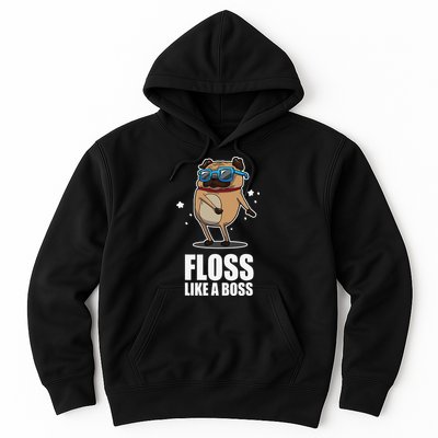 Floss Like A Boss Pug Floss Dance Dog Hoodie