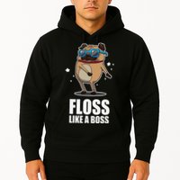 Floss Like A Boss Pug Floss Dance Dog Hoodie