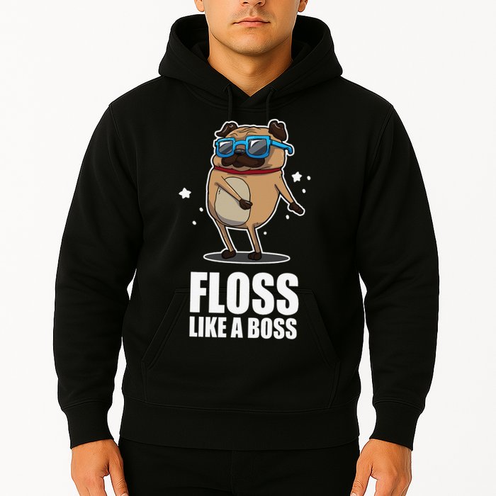 Floss Like A Boss Pug Floss Dance Dog Hoodie