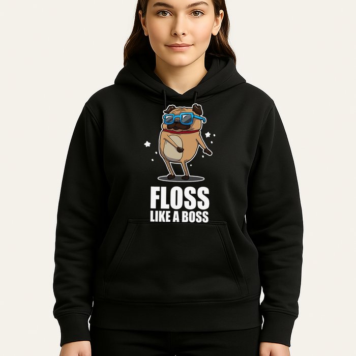 Floss Like A Boss Pug Floss Dance Dog Hoodie
