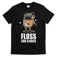 Floss Like A Boss Pug Floss Dance Dog T-Shirt