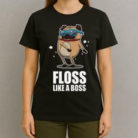 Floss Like A Boss Pug Floss Dance Dog T-Shirt