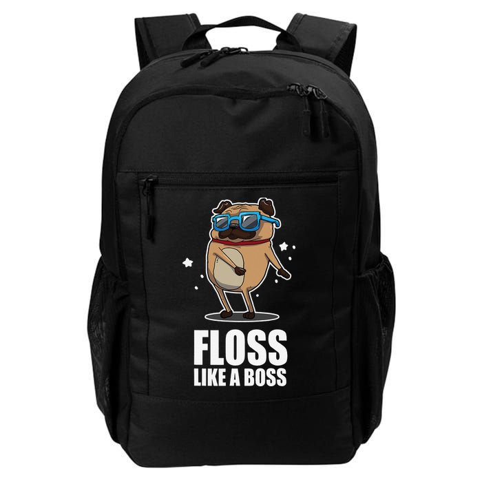 Floss Like A Boss Pug Floss Dance Dog Backpack
