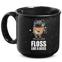 Floss Like A Boss Pug Floss Dance Dog 15oz Campfire Ceramic Mug