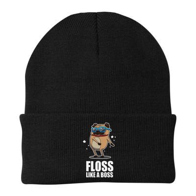 Floss Like A Boss Pug Floss Dance Dog Beanie