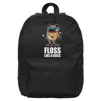 Floss Like A Boss Pug Floss Dance Dog 16 in Basic Backpack
