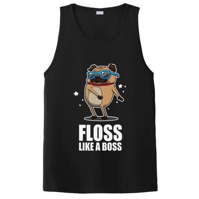 Floss Like A Boss Pug Floss Dance Dog PosiCharge Competitor Tank
