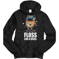 Floss Like A Boss Pug Floss Dance Dog Tie Dye Hoodie