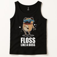 Floss Like A Boss Pug Floss Dance Dog Tank Top