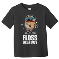 Floss Like A Boss Pug Floss Dance Dog Toddler T-Shirt