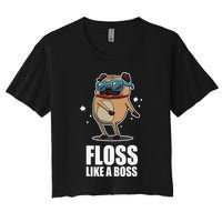 Floss Like A Boss Pug Floss Dance Dog Crop Top