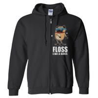 Floss Like A Boss Pug Floss Dance Dog Full Zip Hoodie