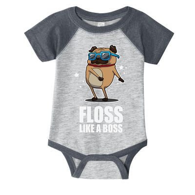 Floss Like A Boss Pug Floss Dance Dog Infant Baby Jersey Bodysuit