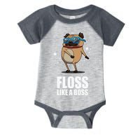 Floss Like A Boss Pug Floss Dance Dog Infant Baby Jersey Bodysuit