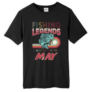 Fishing Legends Are Born In May Tall Fusion ChromaSoft Performance T-Shirt