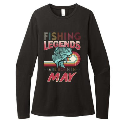 Fishing Legends Are Born In May Womens CVC Long Sleeve Shirt