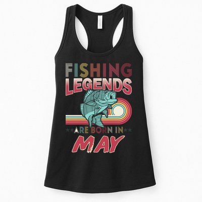 Fishing Legends Are Born In May Womens Tank Top