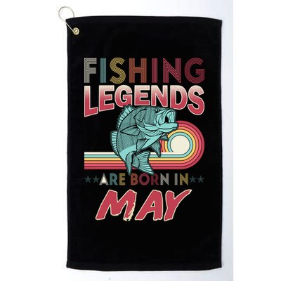 Fishing Legends Are Born In May Golf Towel