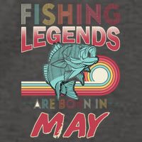 Fishing Legends Are Born In May Vector Backpack