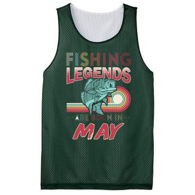 Fishing Legends Are Born In May Mesh Reversible Basketball Jersey Tank