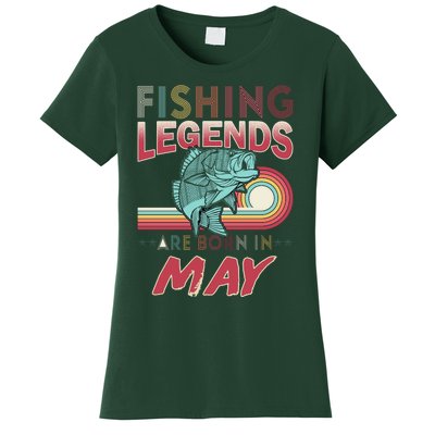 Fishing Legends Are Born In May Women's T-Shirt