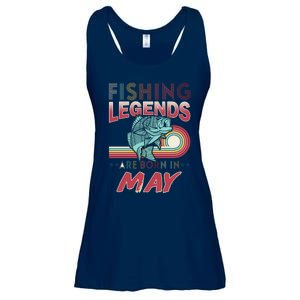 Fishing Legends Are Born In May Ladies Essential Flowy Tank