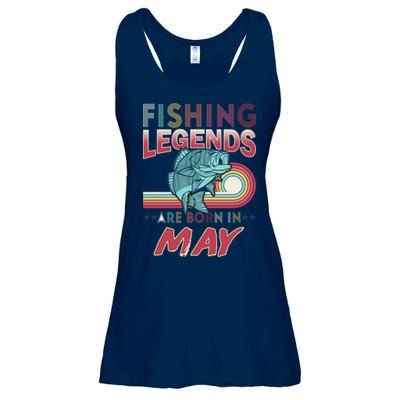 Fishing Legends Are Born In May Ladies Essential Flowy Tank