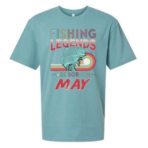 Fishing Legends Are Born In May Sueded Cloud Jersey T-Shirt