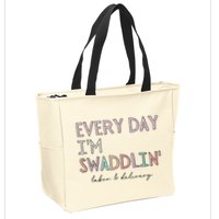 Funny Labor And Delivery LD Nurse Every Day Im Swaddlin Zip Tote Bag