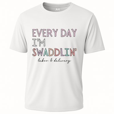 Funny Labor And Delivery LD Nurse Every Day Im Swaddlin Performance Shirt