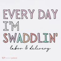 Funny Labor And Delivery LD Nurse Every Day Im Swaddlin Poster