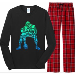 Football Lineman American Football Long Sleeve Pajama Set