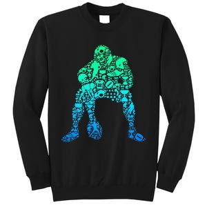 Football Lineman American Football Tall Sweatshirt