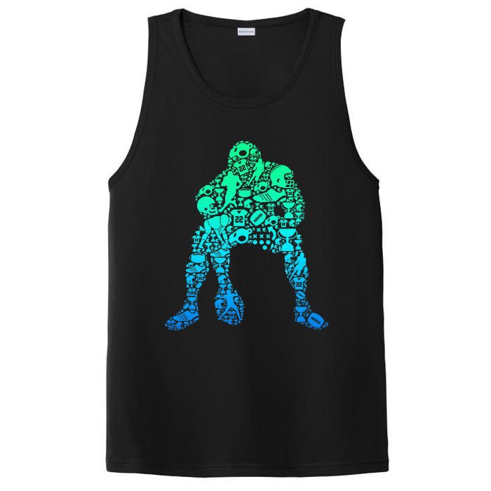 Football Lineman American Football PosiCharge Competitor Tank