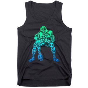 Football Lineman American Football Tank Top