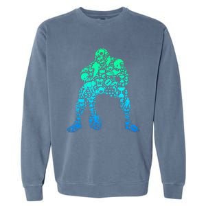 Football Lineman American Football Garment-Dyed Sweatshirt