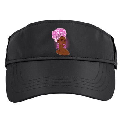 Fight Like A Queen Breast Cancer Awareness Adult Drive Performance Visor