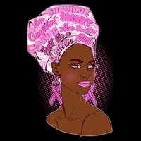 Fight Like A Queen Breast Cancer Awareness Drawstring Bag