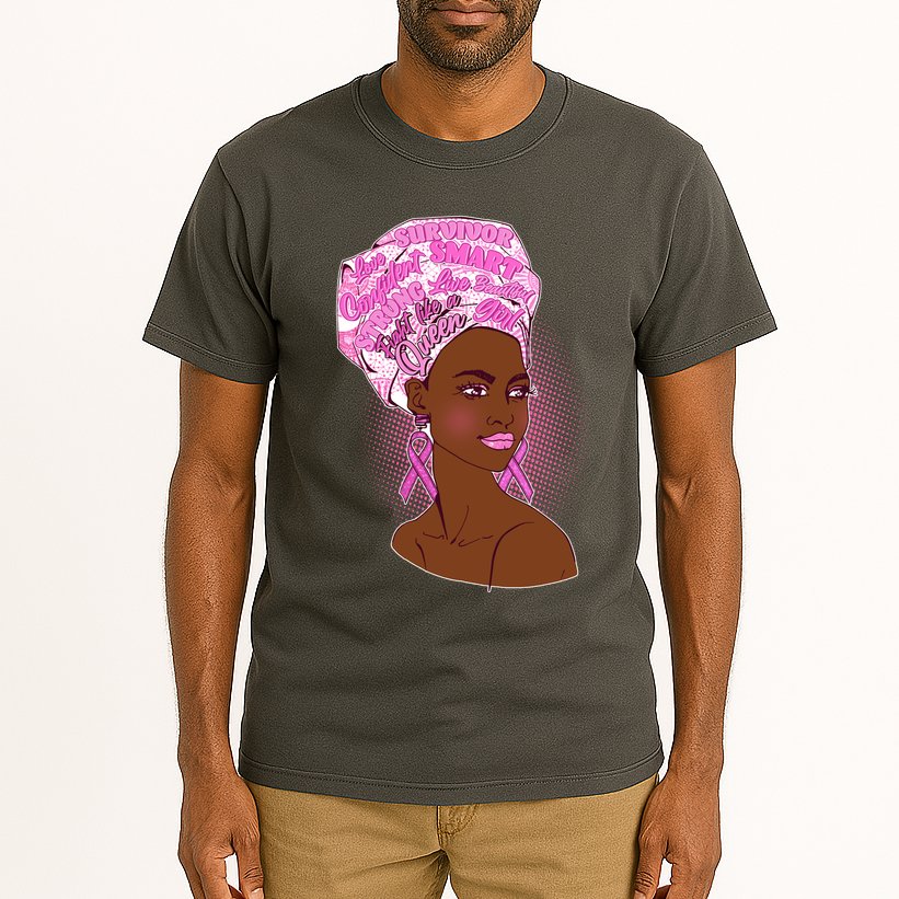 Fight Like A Queen Breast Cancer Awareness Tall T-Shirt