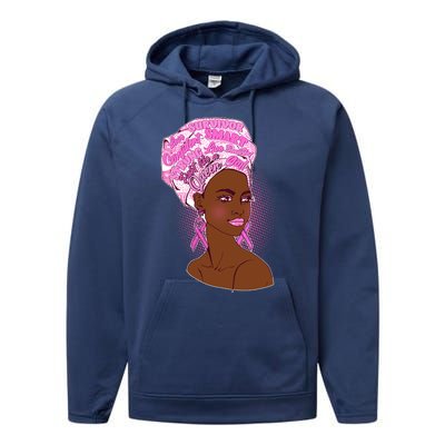 Fight Like A Queen Breast Cancer Awareness Performance Fleece Hoodie