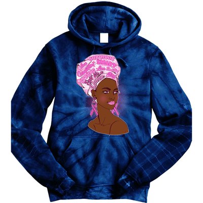 Fight Like A Queen Breast Cancer Awareness Tie Dye Hoodie