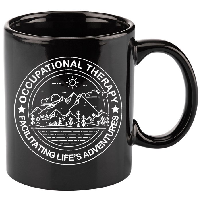Facilitating Life's Adventures OT Occupational Therapist 11oz C Handle Ceramic Mug