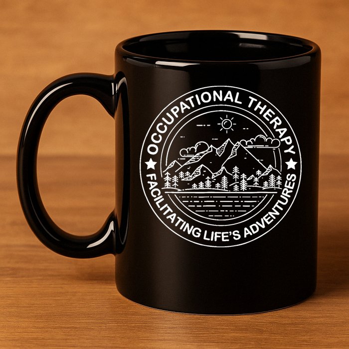 Facilitating Life's Adventures OT Occupational Therapist 11oz C Handle Ceramic Mug