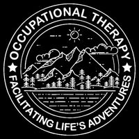 Facilitating Life's Adventures OT Occupational Therapist Drawstring Bag