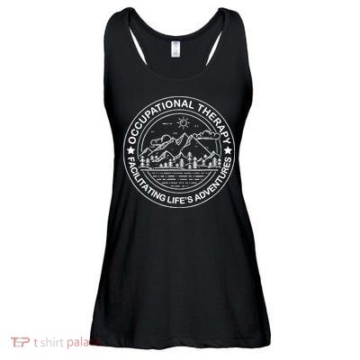 Facilitating Life's Adventures OT Occupational Therapist Ladies Essential Flowy Tank