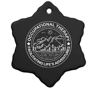 Facilitating Life's Adventures OT Occupational Therapist Ceramic Star Ornament