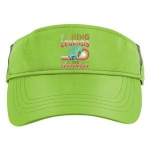 Fishing Legends Are Born In September Adult Drive Performance Visor